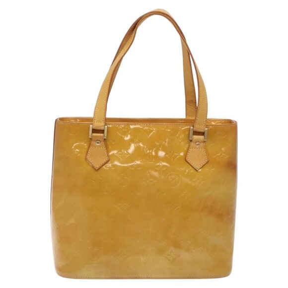 LOUIS VUITTON Monogram Vernis Houston Hand Bag Beige - Picture 2 of 14